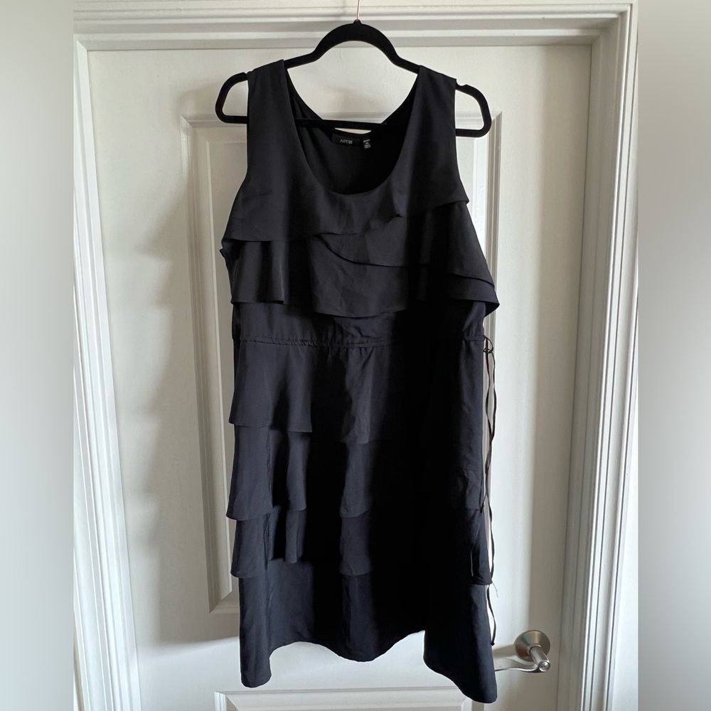 Apt. 9 Black Short Ruffled Tank Dress - Size 2X
